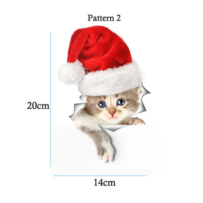 Süße Katze Hund Wandsticker