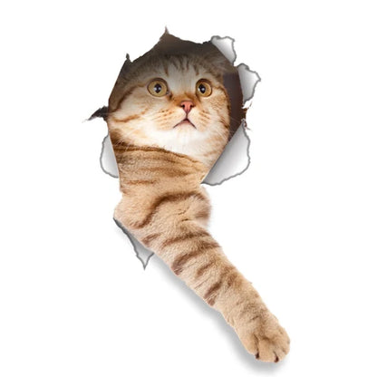 Süße Katze Hund Wandsticker