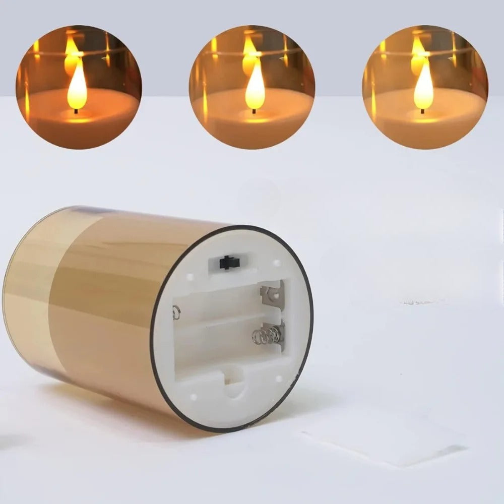 Flammenlose LED Kerze mit Fernbedienung
