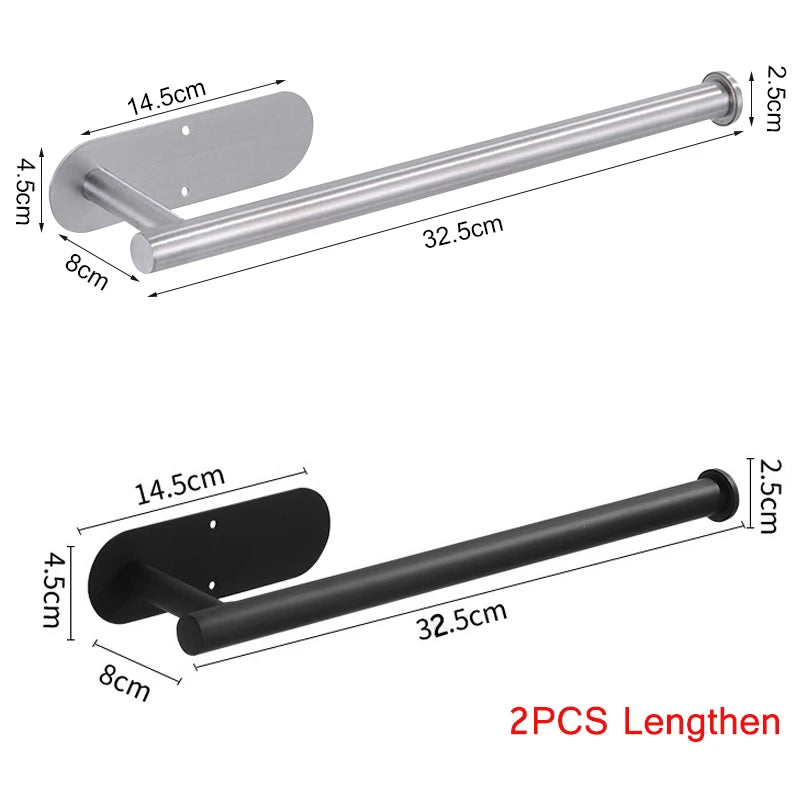 Selbstklebender Rollenhalter aus Edelstahl