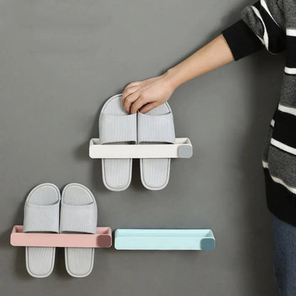 Wandregal für Hausschuhe ohne Bohren