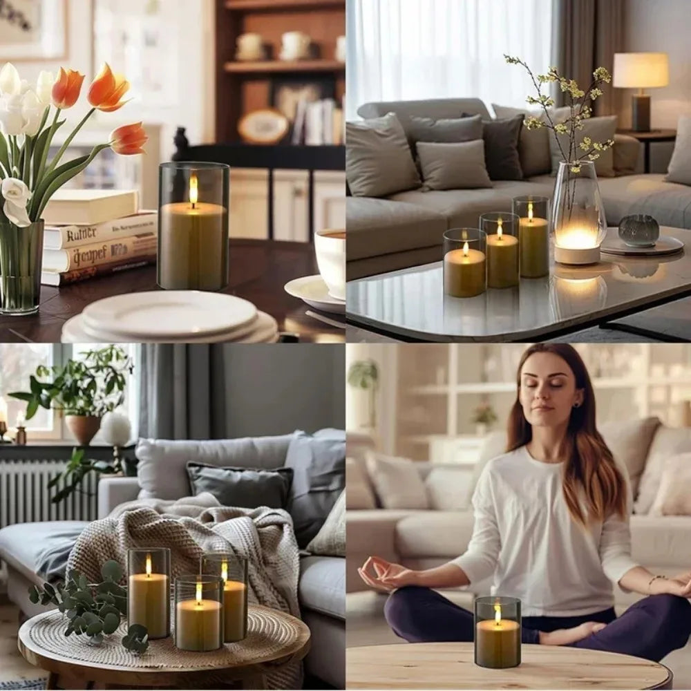 Flammenlose LED Kerze mit Fernbedienung