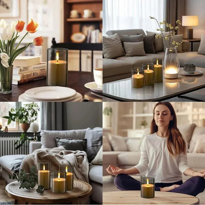 Flammenlose LED Kerze mit Fernbedienung