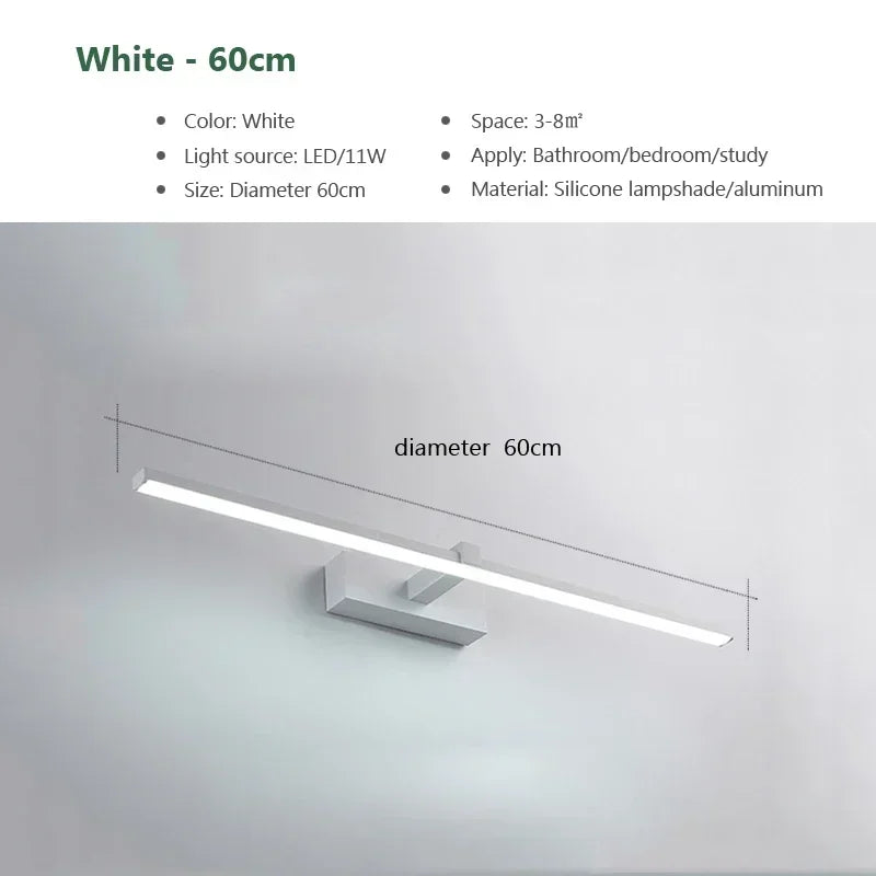 Moderne LED-Spiegelleuchte