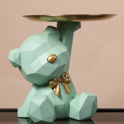 Resin Bär Storage Tray Deko