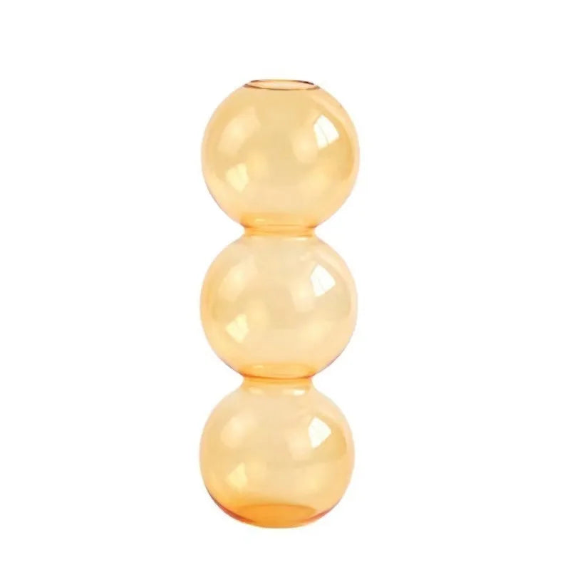 Nordische Glas Blasen Vase Klar