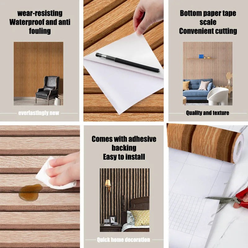 Gitterstreifen Wandaufkleber Folie