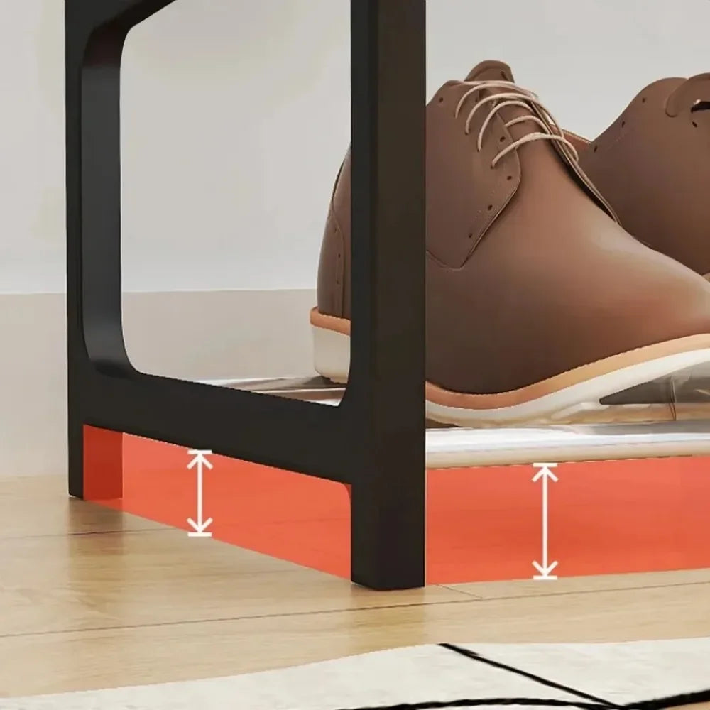 Einfaches Schuhregal mit 4 Ebenen